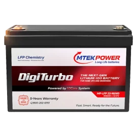 Mtekpower Digiturbo LFP 12-16060 100AH Lithium Battery
