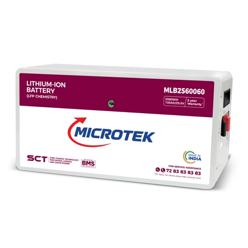 Microtek Lithium Battery MLB2560060 100Ah/25.6V