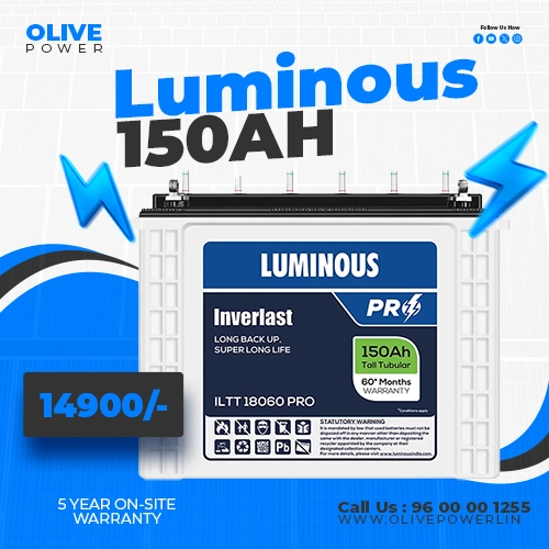 Luminous ILTT18060 PRO 150AH