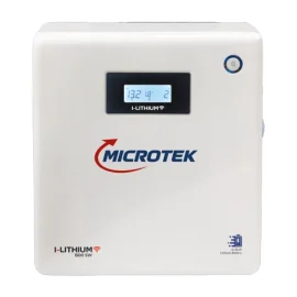 Microtek I-Lithium WiFi 3000 25.6V SW 2000VA/1680W Pure with Inbuilt 25.6V 100Ah LFP Lithium Battery