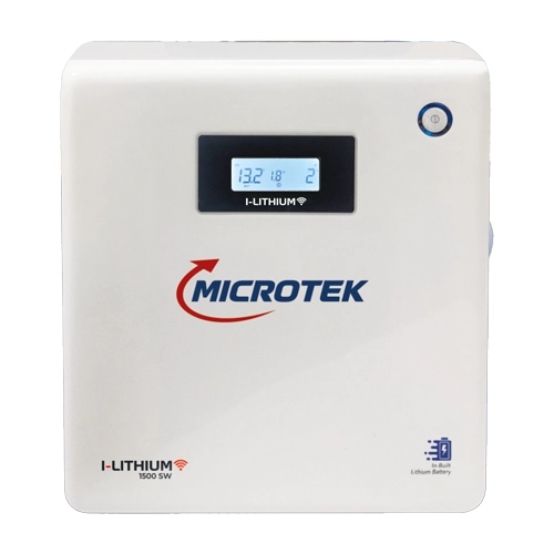 Microtek I-Lithium WiFi 3000 25.6V SW 2000VA/1680W Pure with Inbuilt 25.6V 100Ah LFP Lithium Battery
